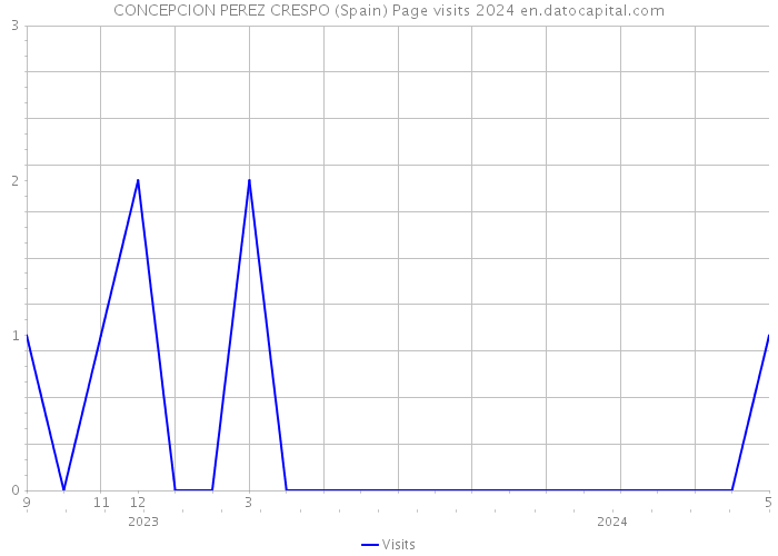 CONCEPCION PEREZ CRESPO (Spain) Page visits 2024 