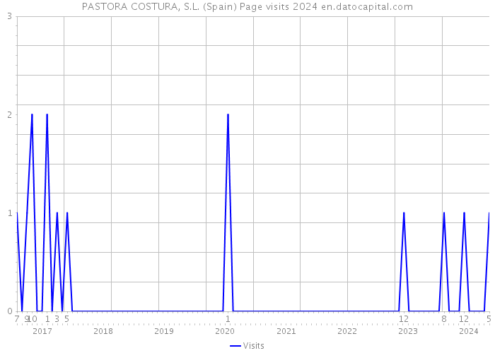 PASTORA COSTURA, S.L. (Spain) Page visits 2024 