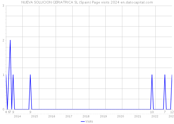 NUEVA SOLUCION GERIATRICA SL (Spain) Page visits 2024 
