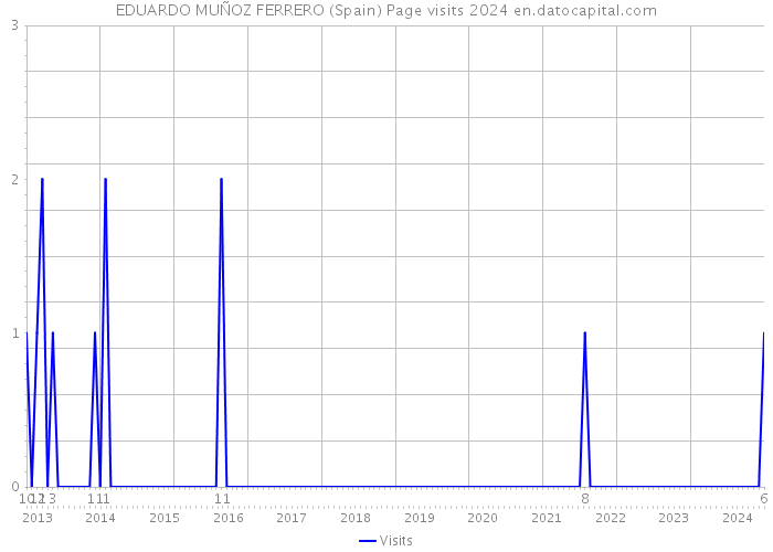 EDUARDO MUÑOZ FERRERO (Spain) Page visits 2024 