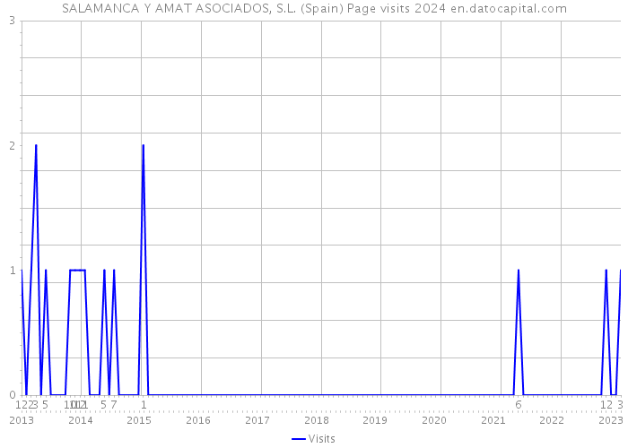 SALAMANCA Y AMAT ASOCIADOS, S.L. (Spain) Page visits 2024 