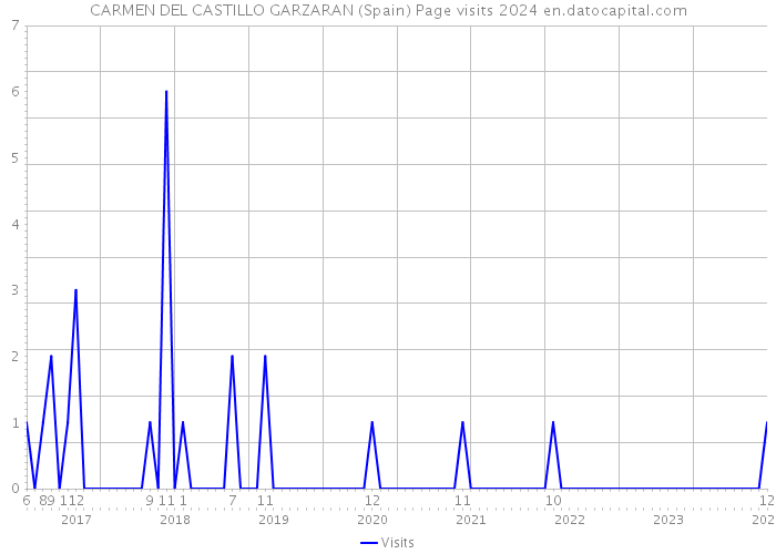 CARMEN DEL CASTILLO GARZARAN (Spain) Page visits 2024 