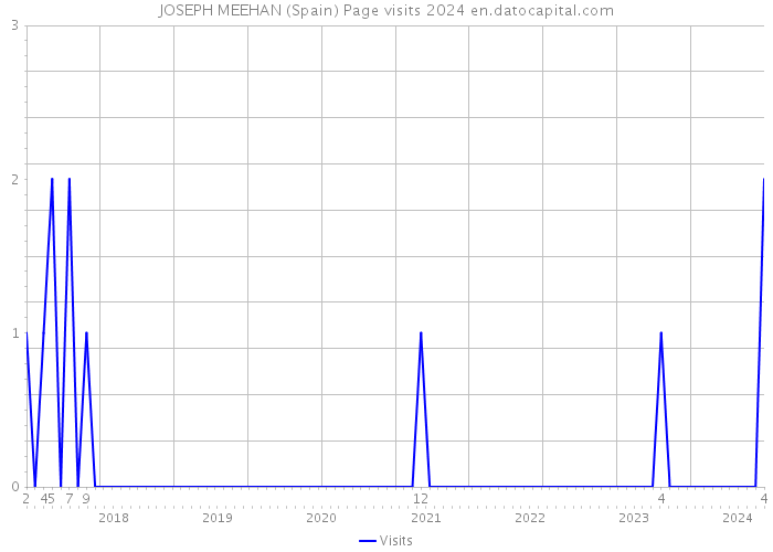JOSEPH MEEHAN (Spain) Page visits 2024 