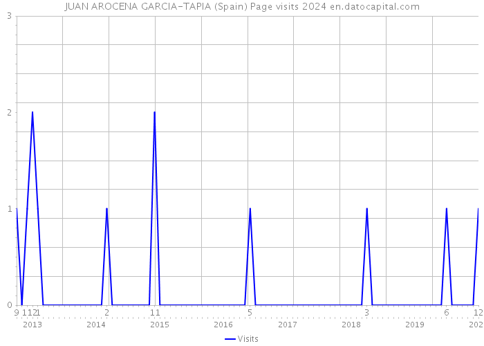 JUAN AROCENA GARCIA-TAPIA (Spain) Page visits 2024 