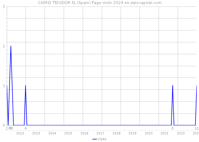 CARNS TEIXIDOR SL (Spain) Page visits 2024 