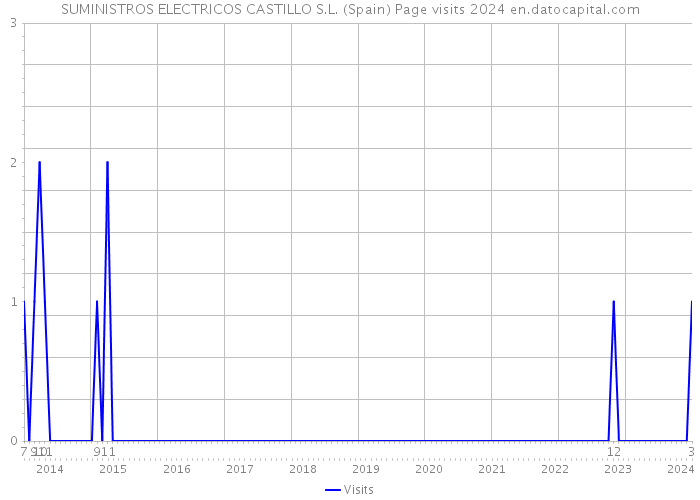 SUMINISTROS ELECTRICOS CASTILLO S.L. (Spain) Page visits 2024 