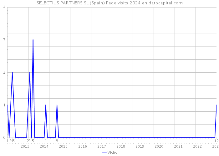 SELECTIUS PARTNERS SL (Spain) Page visits 2024 