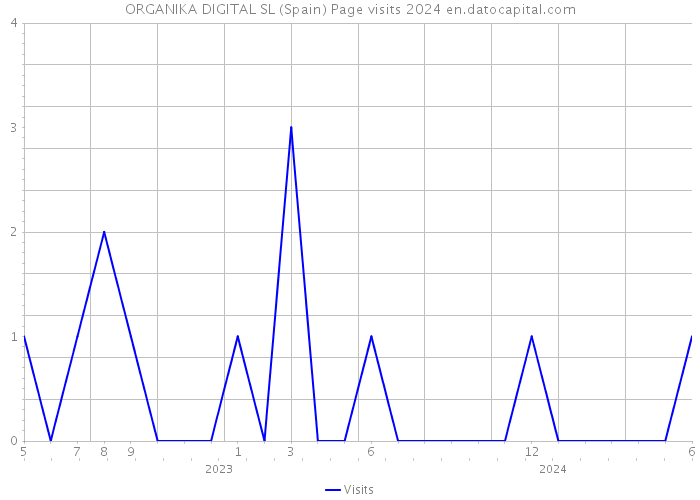 ORGANIKA DIGITAL SL (Spain) Page visits 2024 