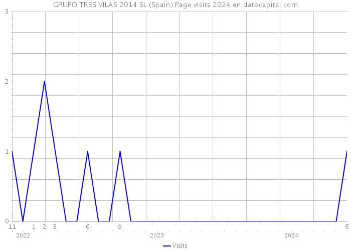 GRUPO TRES VILAS 2014 SL (Spain) Page visits 2024 