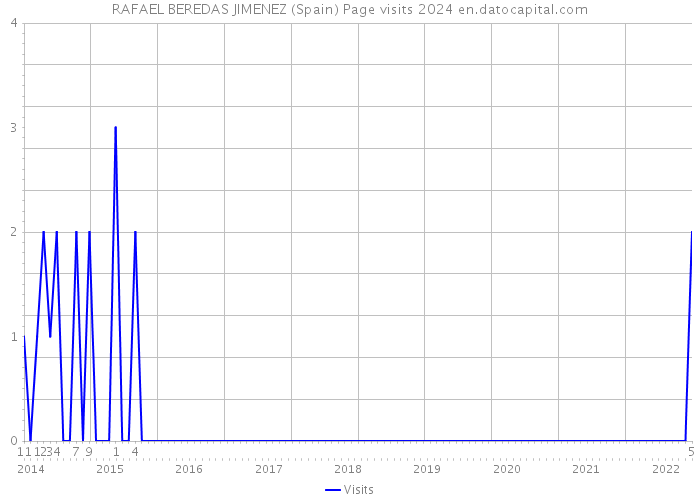 RAFAEL BEREDAS JIMENEZ (Spain) Page visits 2024 