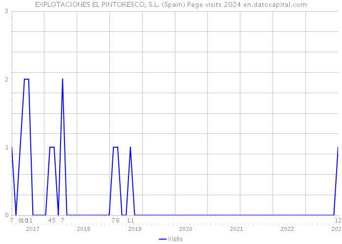 EXPLOTACIONES EL PINTORESCO, S.L. (Spain) Page visits 2024 