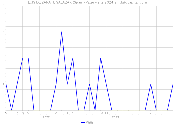 LUIS DE ZARATE SALAZAR (Spain) Page visits 2024 