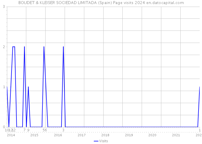 BOUDET & KLEISER SOCIEDAD LIMITADA (Spain) Page visits 2024 