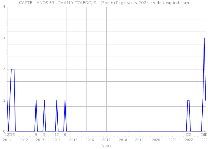 CASTELLANOS BRUGMAN Y TOLEDO, S.L (Spain) Page visits 2024 