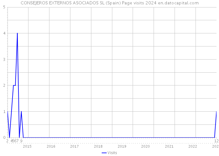 CONSEJEROS EXTERNOS ASOCIADOS SL (Spain) Page visits 2024 