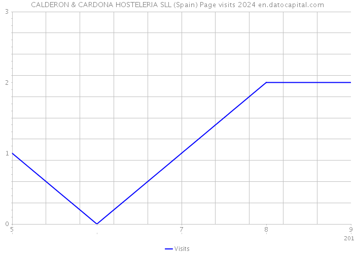 CALDERON & CARDONA HOSTELERIA SLL (Spain) Page visits 2024 