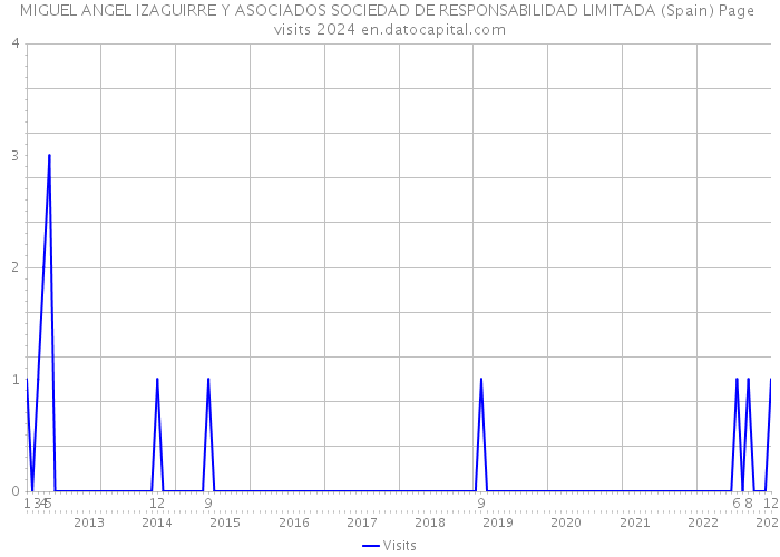 MIGUEL ANGEL IZAGUIRRE Y ASOCIADOS SOCIEDAD DE RESPONSABILIDAD LIMITADA (Spain) Page visits 2024 