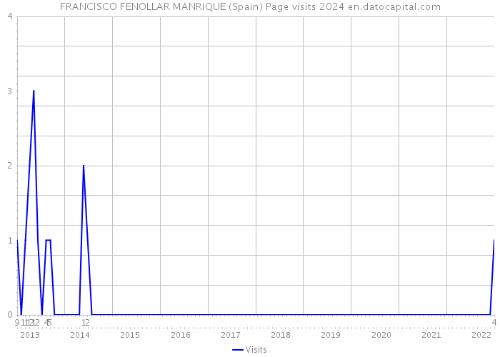 FRANCISCO FENOLLAR MANRIQUE (Spain) Page visits 2024 