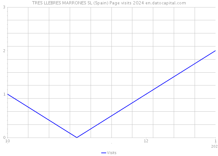 TRES LLEBRES MARRONES SL (Spain) Page visits 2024 