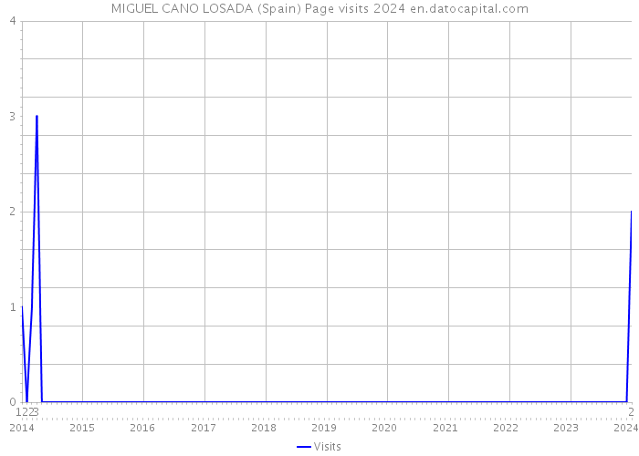 MIGUEL CANO LOSADA (Spain) Page visits 2024 