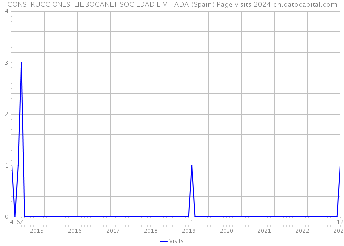 CONSTRUCCIONES ILIE BOCANET SOCIEDAD LIMITADA (Spain) Page visits 2024 