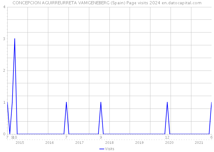 CONCEPCION AGUIRREURRETA VAMGENEBERG (Spain) Page visits 2024 