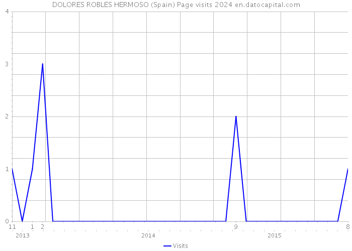 DOLORES ROBLES HERMOSO (Spain) Page visits 2024 
