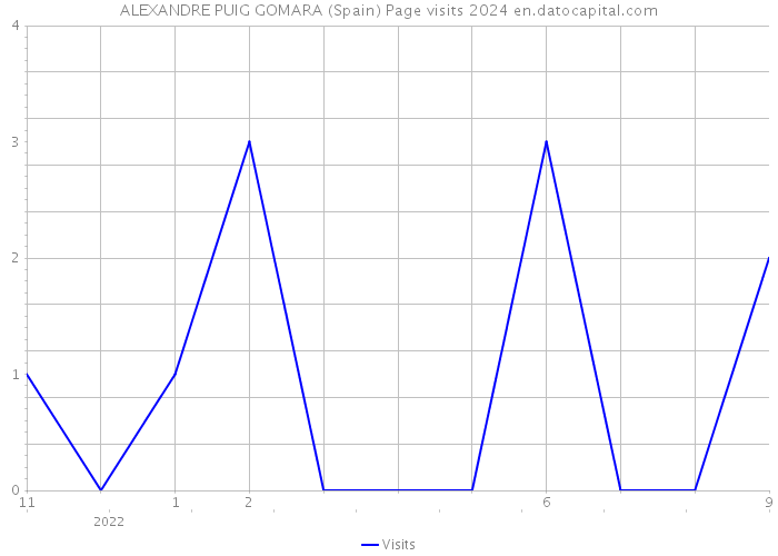 ALEXANDRE PUIG GOMARA (Spain) Page visits 2024 