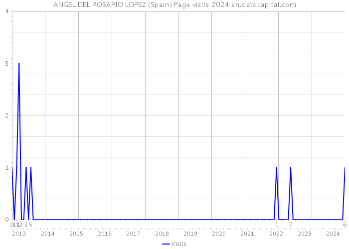 ANGEL DEL ROSARIO LOPEZ (Spain) Page visits 2024 