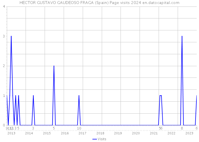 HECTOR GUSTAVO GAUDEOSO FRAGA (Spain) Page visits 2024 