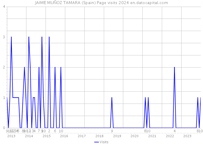 JAIME MUÑOZ TAMARA (Spain) Page visits 2024 