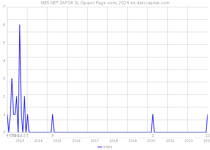 MES NET SAFOR SL (Spain) Page visits 2024 