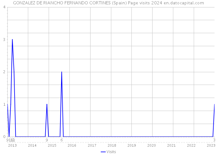 GONZALEZ DE RIANCHO FERNANDO CORTINES (Spain) Page visits 2024 