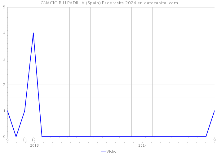 IGNACIO RIU PADILLA (Spain) Page visits 2024 