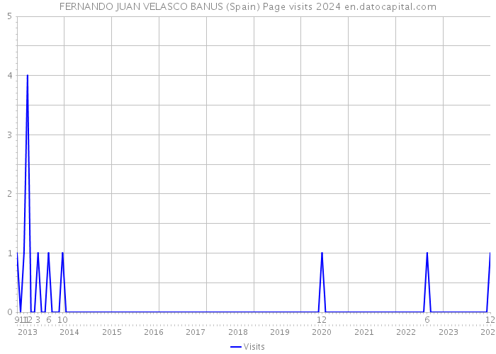 FERNANDO JUAN VELASCO BANUS (Spain) Page visits 2024 