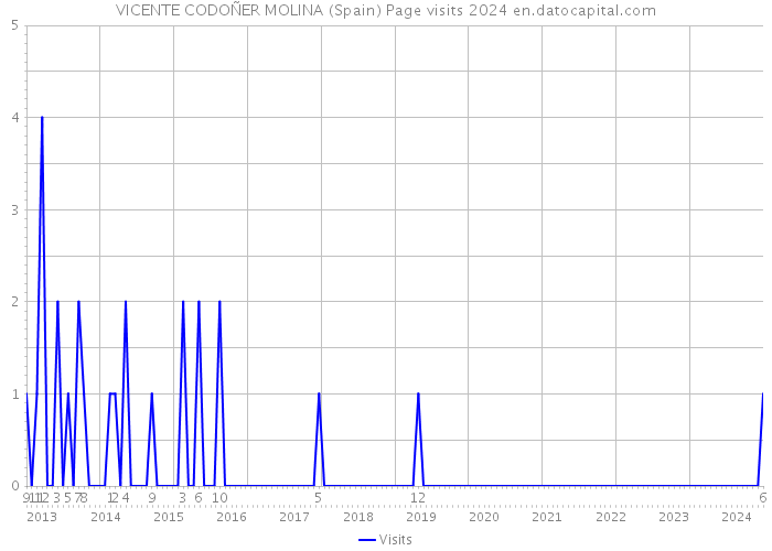 VICENTE CODOÑER MOLINA (Spain) Page visits 2024 