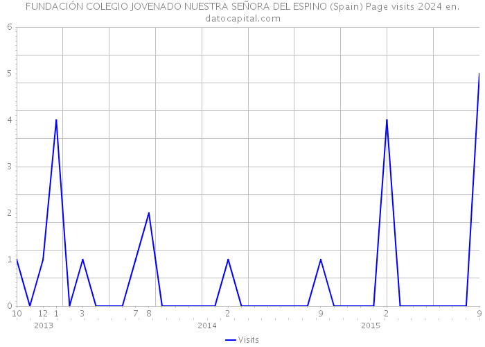 FUNDACIÓN COLEGIO JOVENADO NUESTRA SEÑORA DEL ESPINO (Spain) Page visits 2024 