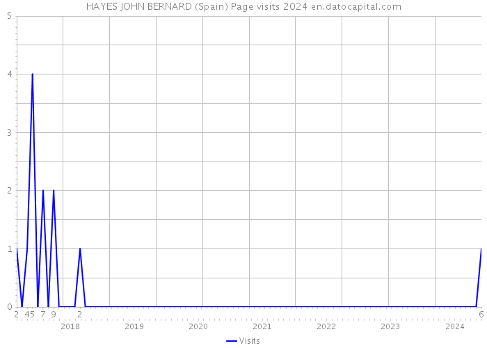 HAYES JOHN BERNARD (Spain) Page visits 2024 