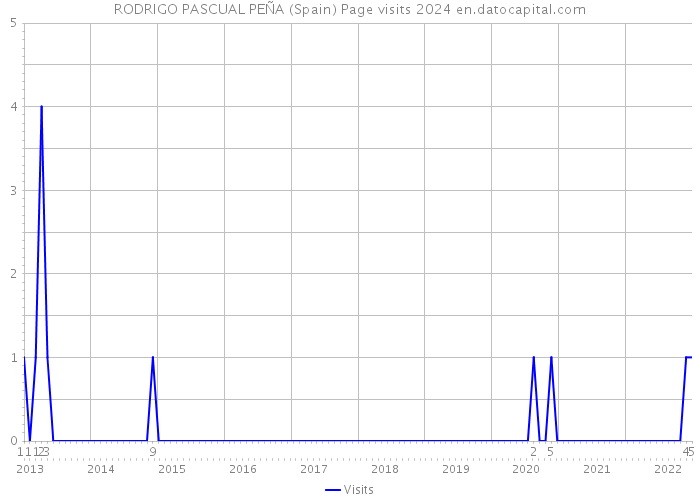 RODRIGO PASCUAL PEÑA (Spain) Page visits 2024 