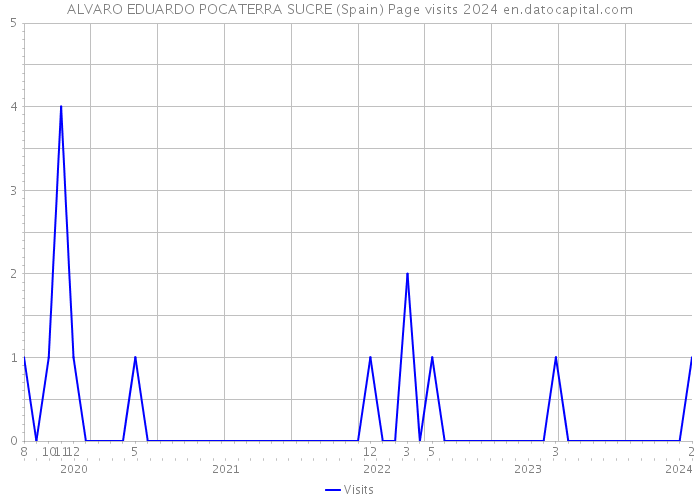 ALVARO EDUARDO POCATERRA SUCRE (Spain) Page visits 2024 