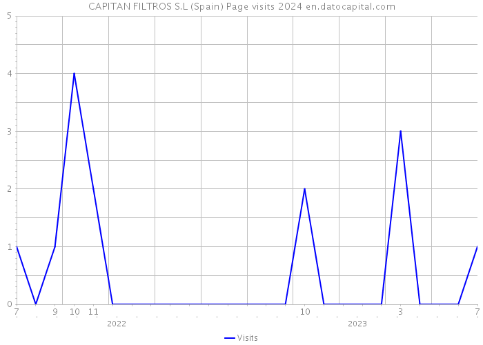CAPITAN FILTROS S.L (Spain) Page visits 2024 