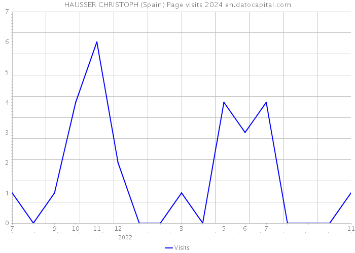 HAUSSER CHRISTOPH (Spain) Page visits 2024 