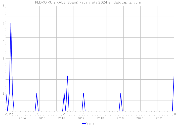 PEDRO RUIZ RAEZ (Spain) Page visits 2024 