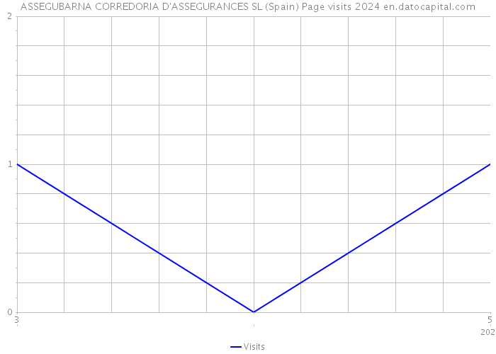 ASSEGUBARNA CORREDORIA D'ASSEGURANCES SL (Spain) Page visits 2024 