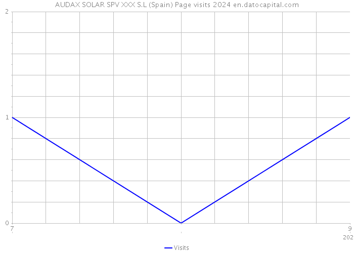 AUDAX SOLAR SPV XXX S.L (Spain) Page visits 2024 