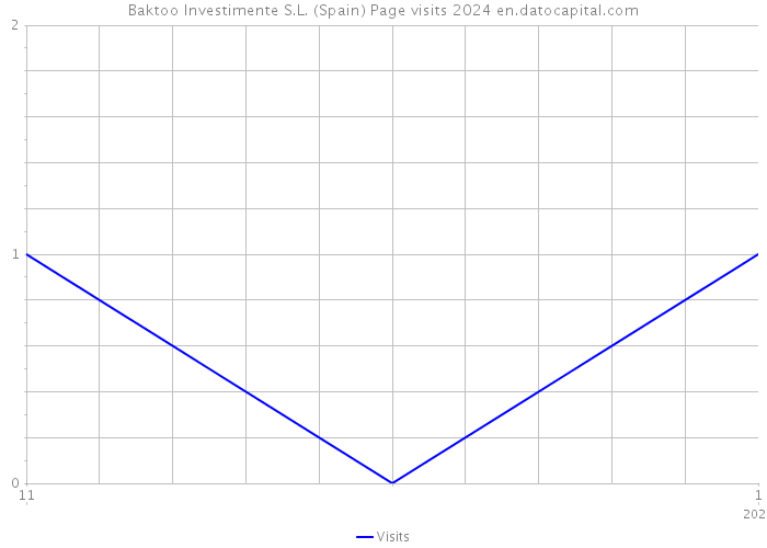 Baktoo Investimente S.L. (Spain) Page visits 2024 