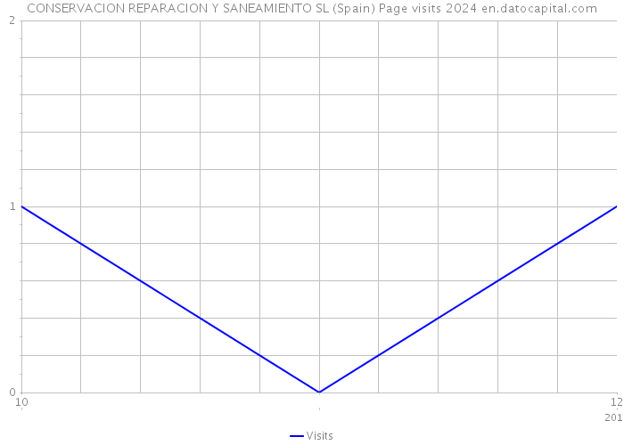 CONSERVACION REPARACION Y SANEAMIENTO SL (Spain) Page visits 2024 