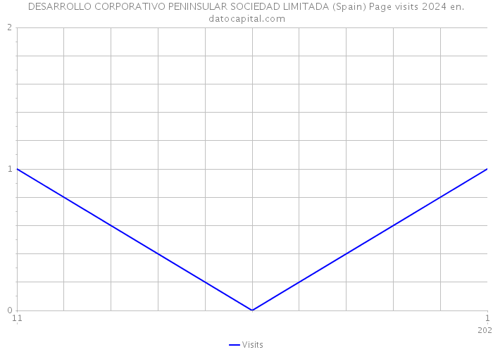 DESARROLLO CORPORATIVO PENINSULAR SOCIEDAD LIMITADA (Spain) Page visits 2024 