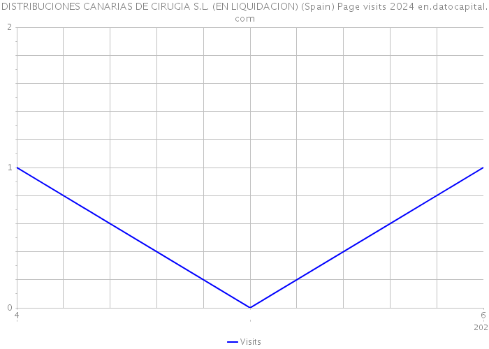 DISTRIBUCIONES CANARIAS DE CIRUGIA S.L. (EN LIQUIDACION) (Spain) Page visits 2024 