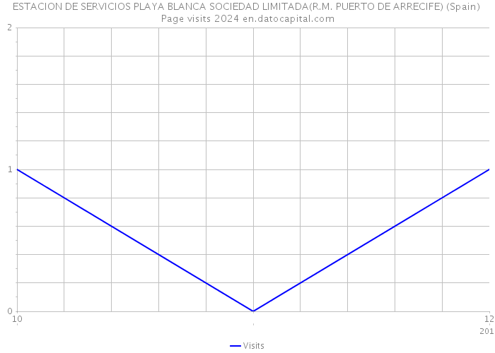 ESTACION DE SERVICIOS PLAYA BLANCA SOCIEDAD LIMITADA(R.M. PUERTO DE ARRECIFE) (Spain) Page visits 2024 